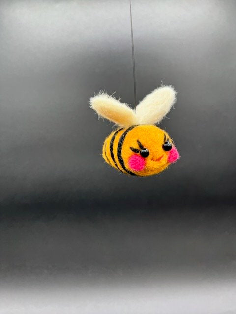 Make this adorable Chonky Bee at home with this easy to follow DIY needle felting kit.